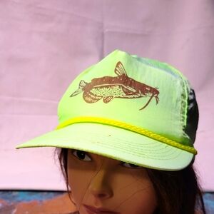 Neon Green. CATFISH. Snap-back.